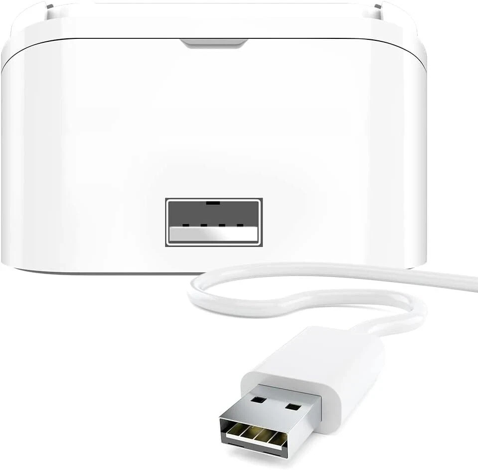 Dock Compatible with Square Reader 2nd Generation, USB Docking Station, White