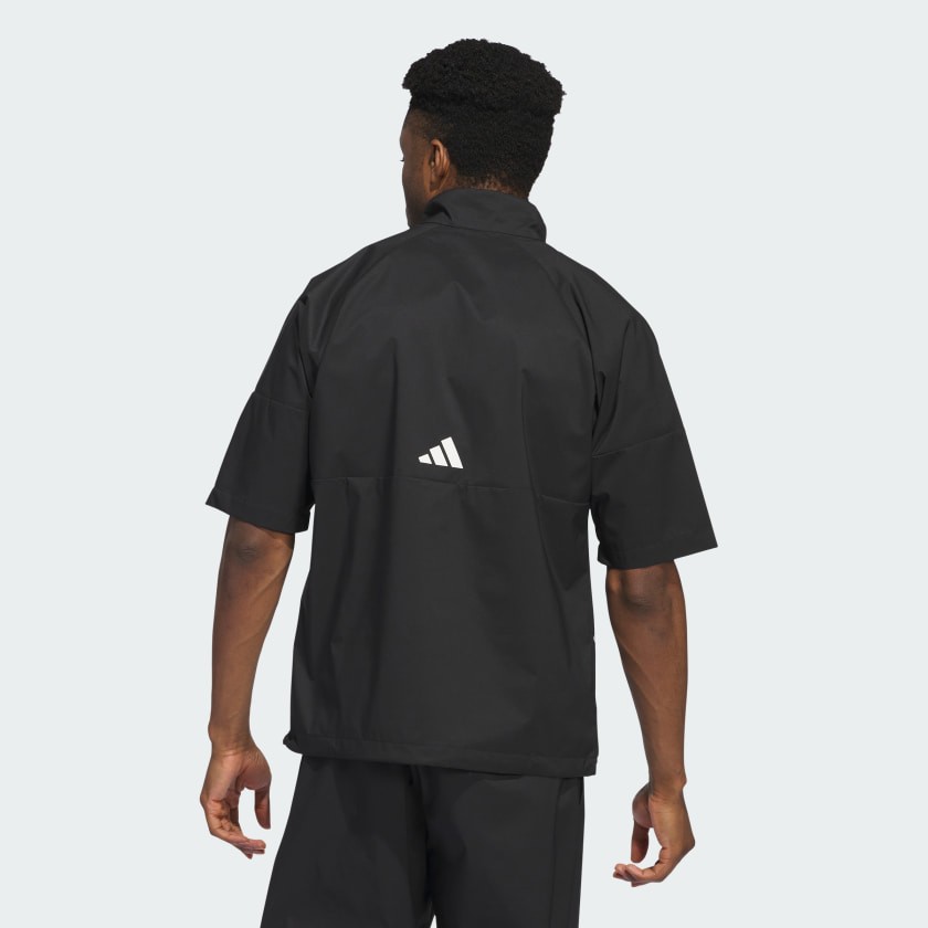 adidas men Core Provisional Short-Sleeve 1/2-Zip Jacket