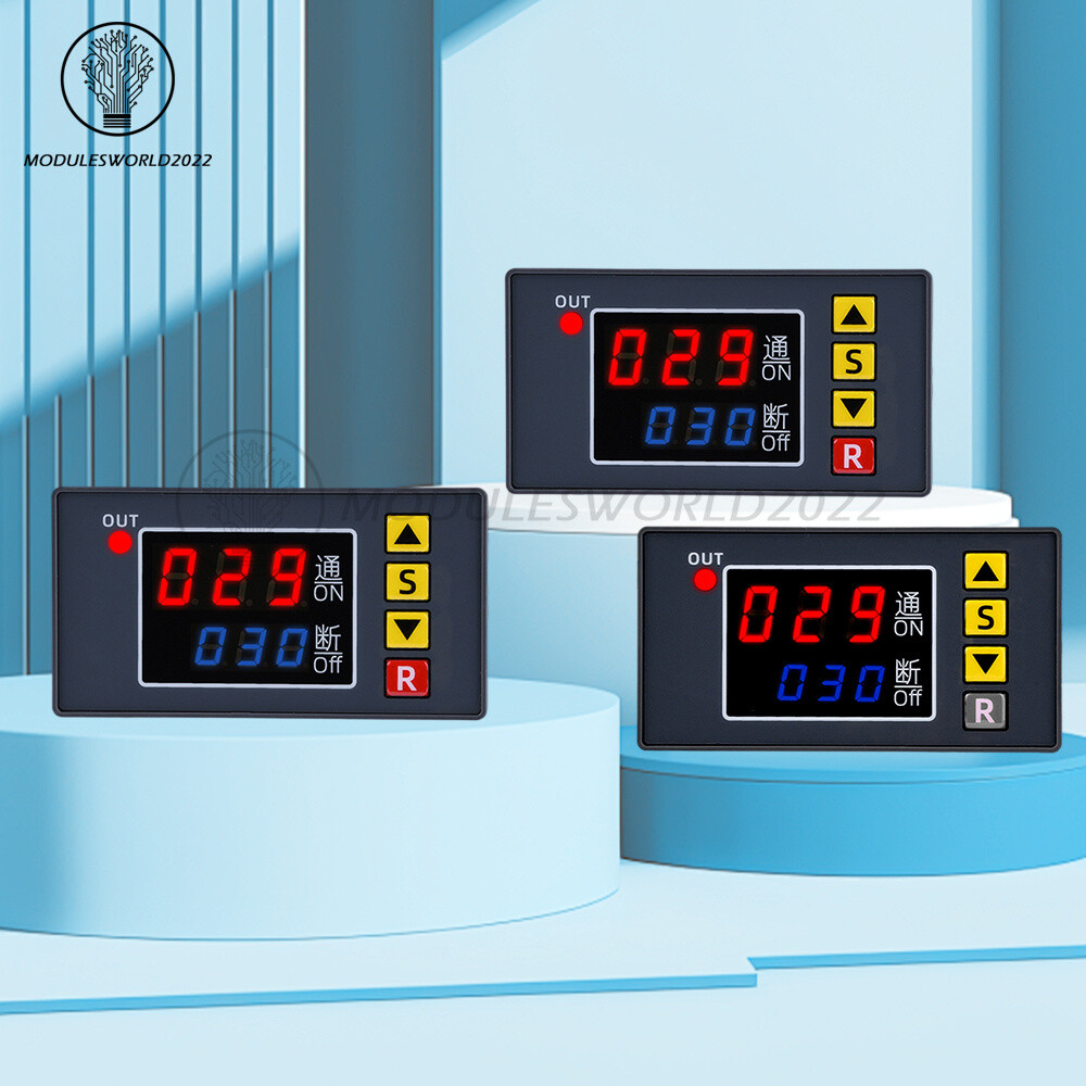 T3231 Programmable Digital Time Delay Relay Dual Display Timer Control Switch