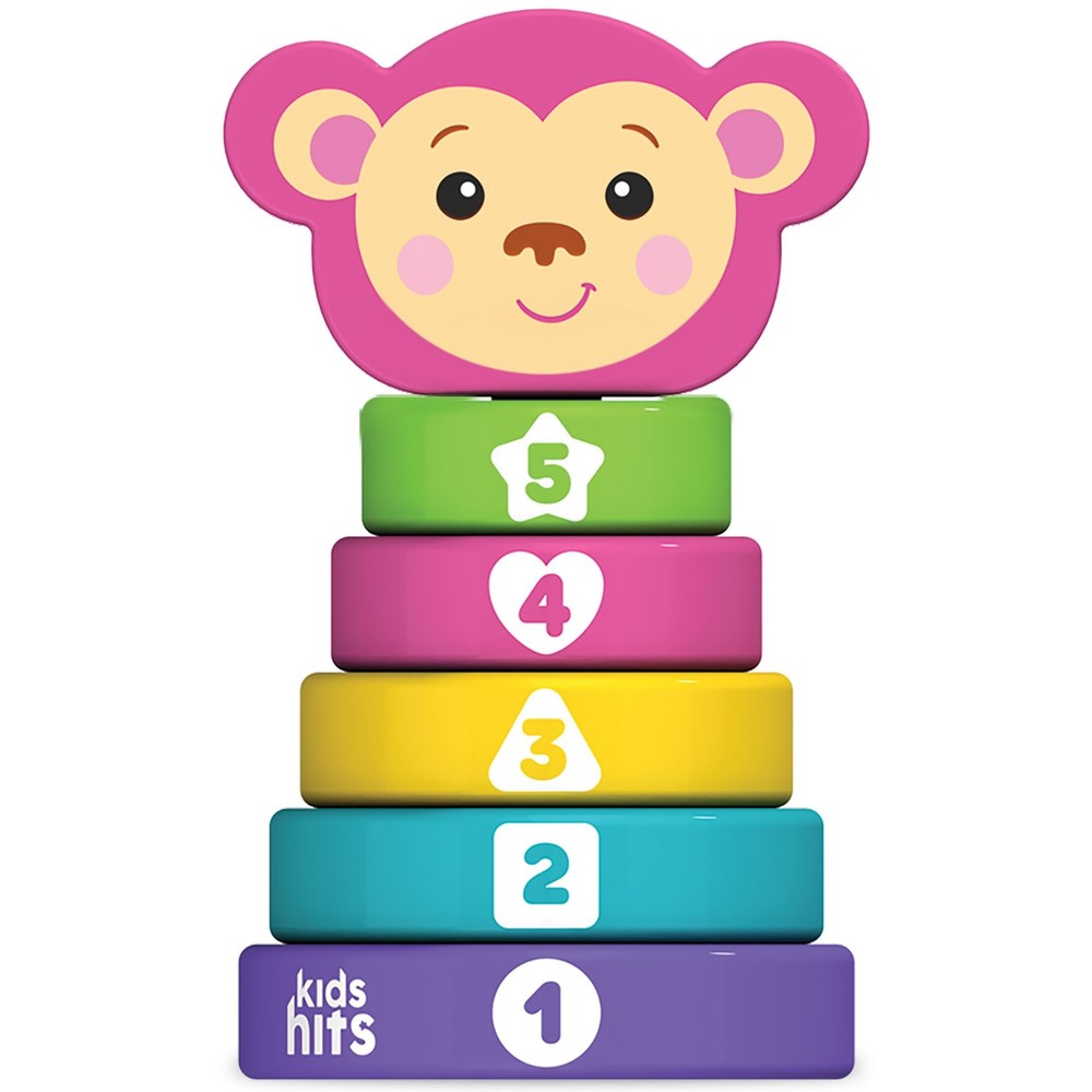 Kids Hits Wooden Stack and Play (Monkey)