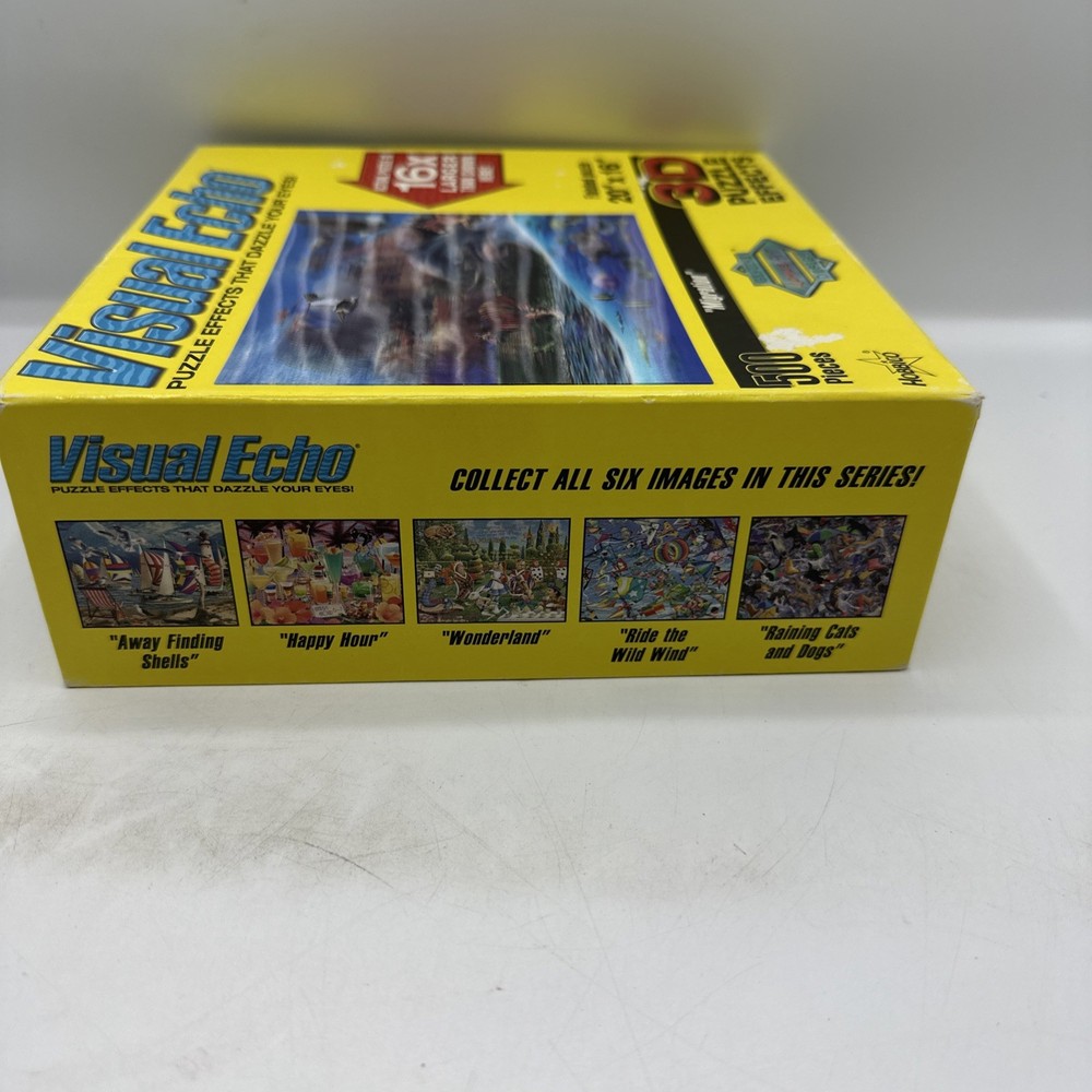 Visual Echo 500 Piece Puzzle "Migration" Animals With 3D Puzzle Effects Used
