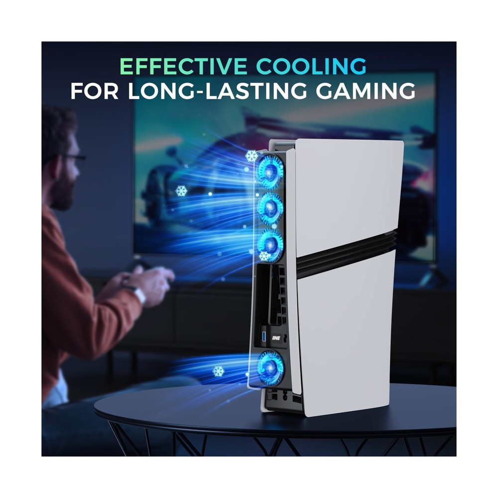 Cooling Fan for PS5 Pro, Efficient Cooler Fan with Adjustable Speed... Fast Ship