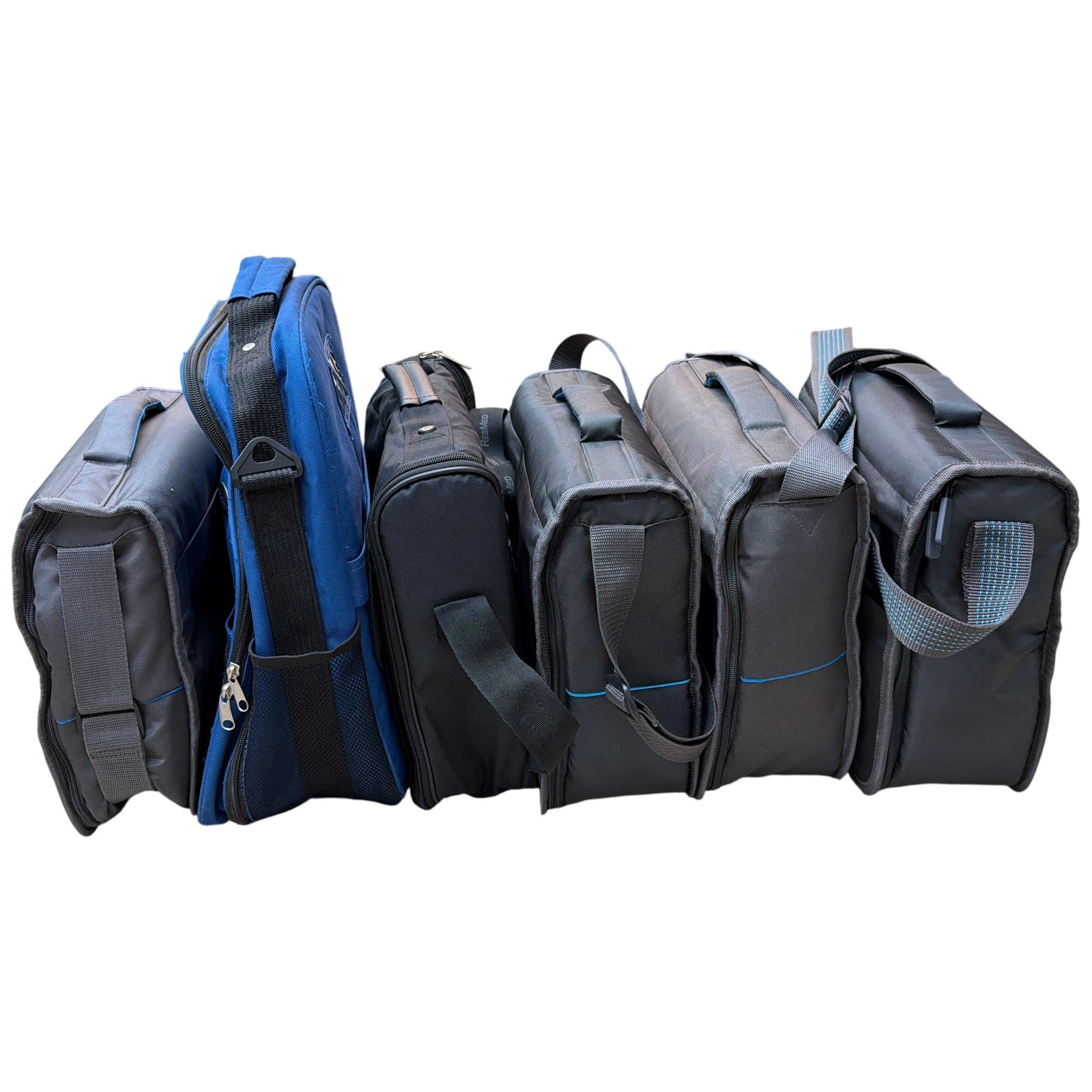 Lot of 6 ResMed Travel Carry Bags – Gray/Black/Blue