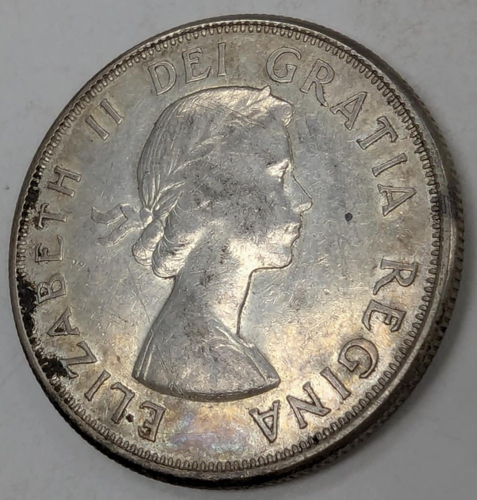 1960 Canada Half Dollar Silver Coin
