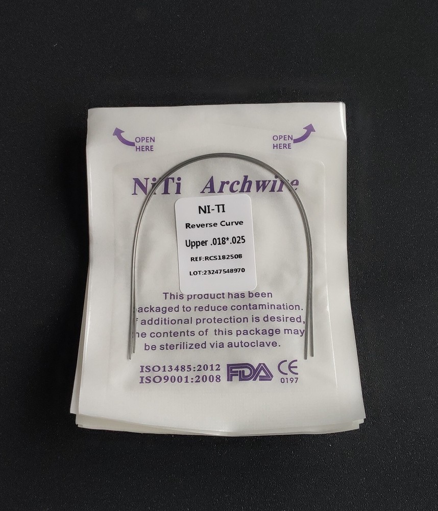 5Pack Dental Orthodontic Super Elastic Reverse Curve NITI Arch Wires Rectangular