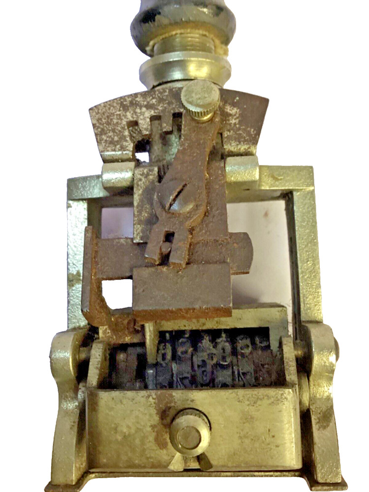 Vintage Hand Press Numbering Machine,German