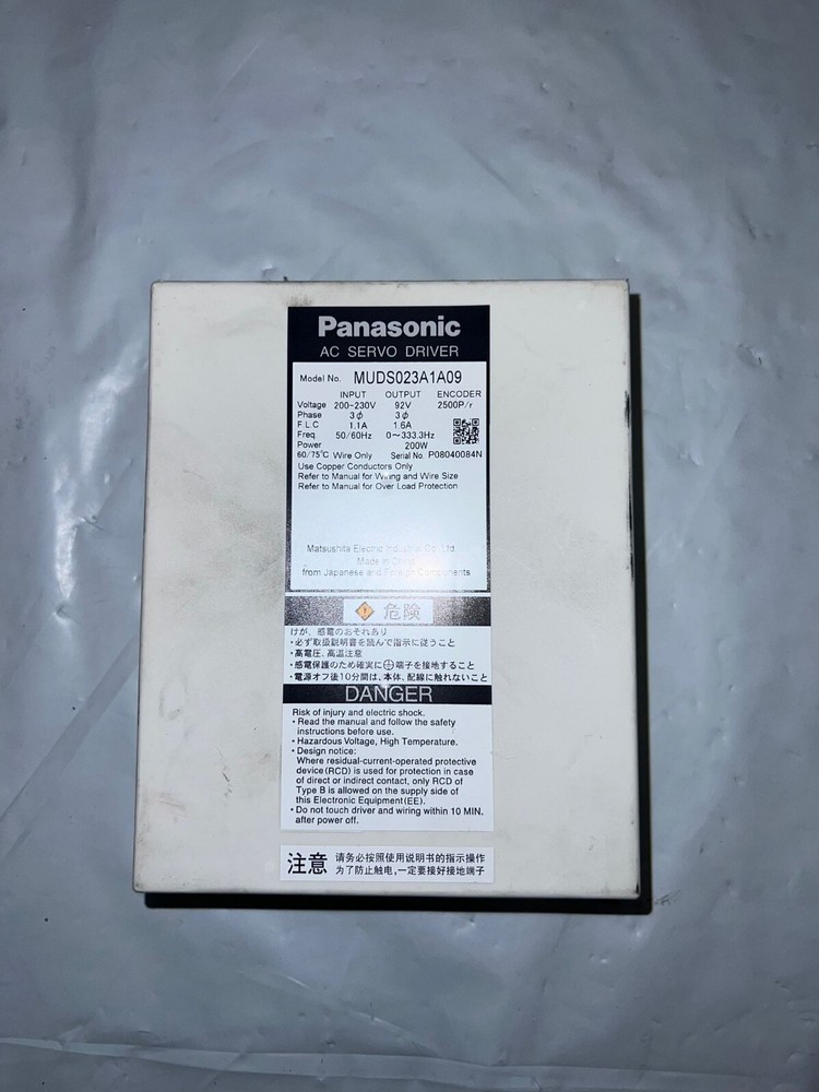 Panasonic AC Servo Driver MUDS023A1A09 Same As Pictures