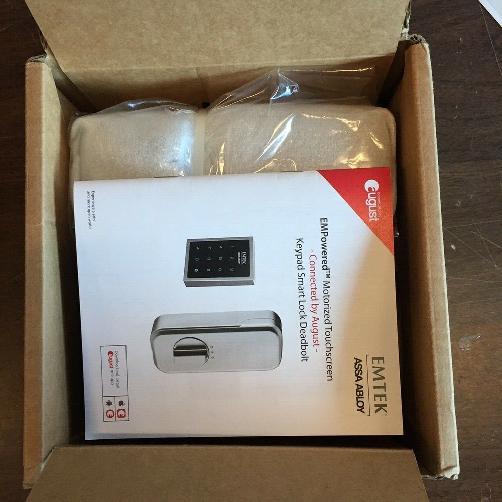 Emtek Smart Touchscreen Deadbolt Connected By August EMP1101-US26 EMPowered