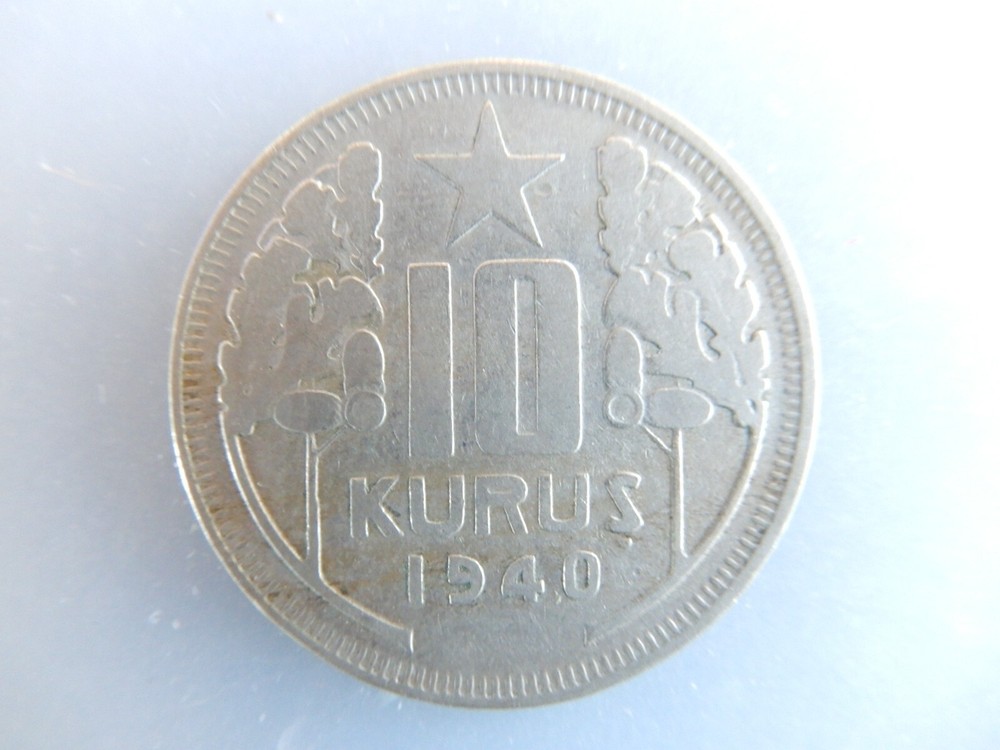 1940 Turkey 10 Kurus KM#863