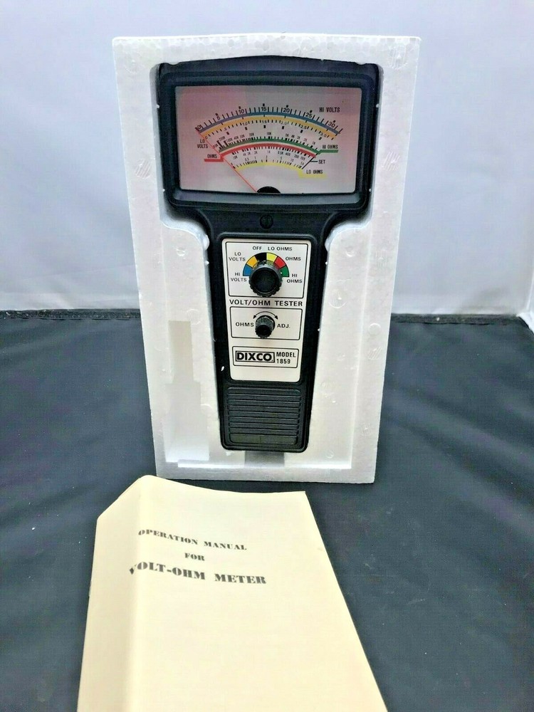 Ignittion & Battery Test 5 Function High-Low OHM VOLT Tester Dixco #1859 6-32v