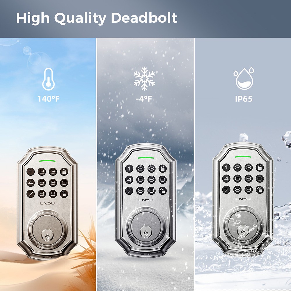 ARPHA Smart Security Keyless Entry Deadbolt Lock Set Combination Lock 100+ Codes