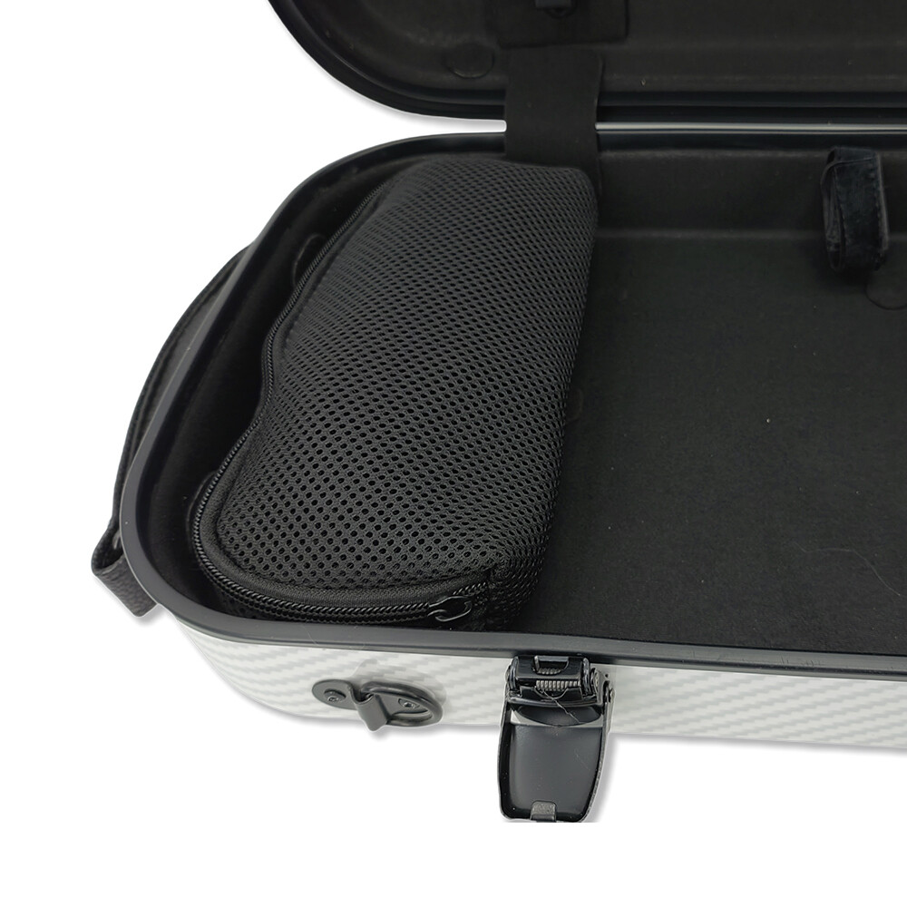 White 4/4 violin Case mixed Carbon fiber case Light Sheet bag Code lock new