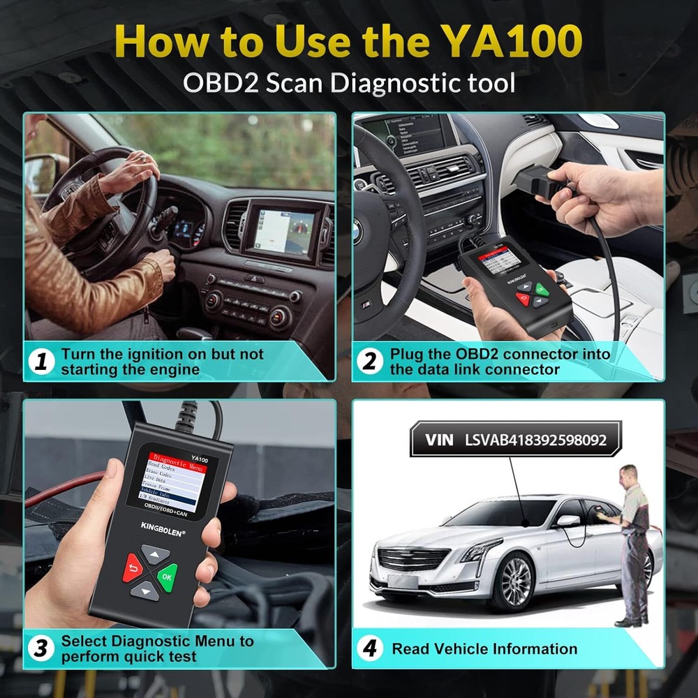 Automotive OBD Code Reader OBD2 Scanner Check Engine Fault Diagnostic Scan Tool