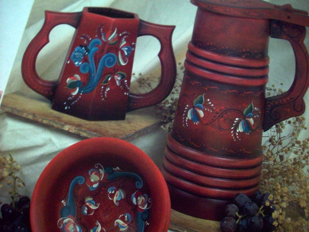 Rosemaling A Brush with Tradition painting instructions patterns