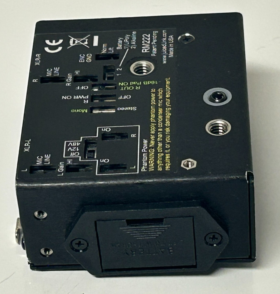 JuicedLink Riggy Micro XLR Input Preamp RM222 for DSLR Cameras