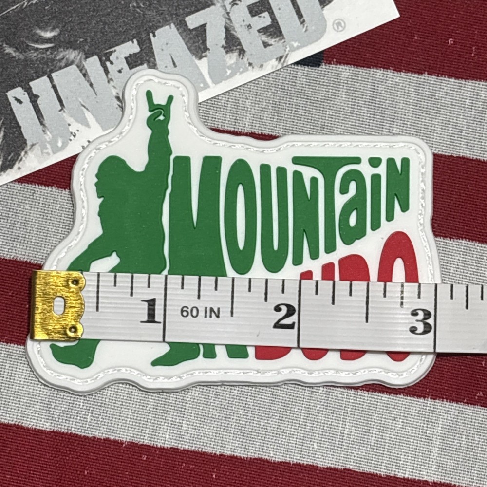 PvC 3D Mountain Dude Morale Tactical Hook And Loop Patch 2.5x3”