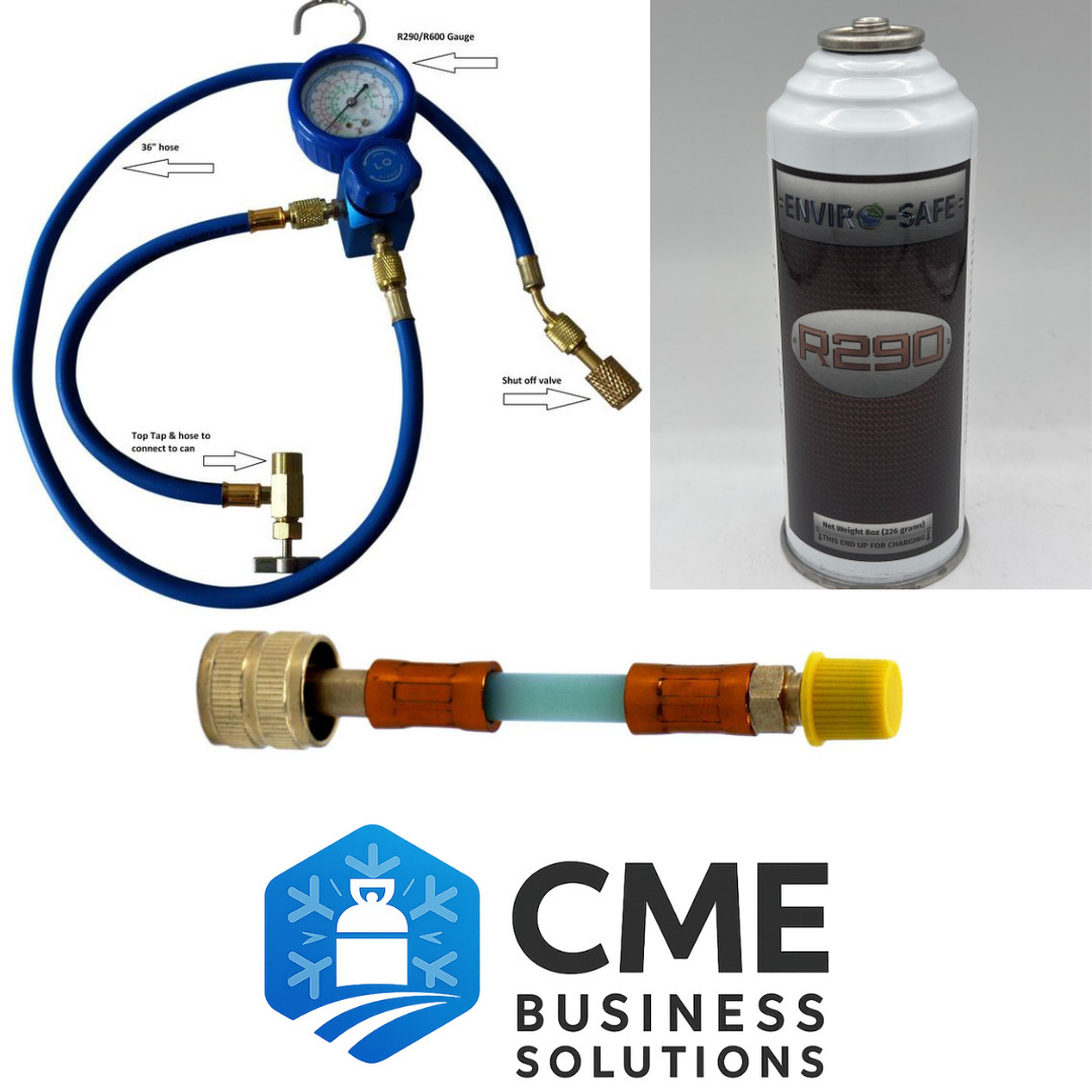 R290 Refrigerant Kit | EPA Approved | + Manifold Gauge & Proseal Sealant