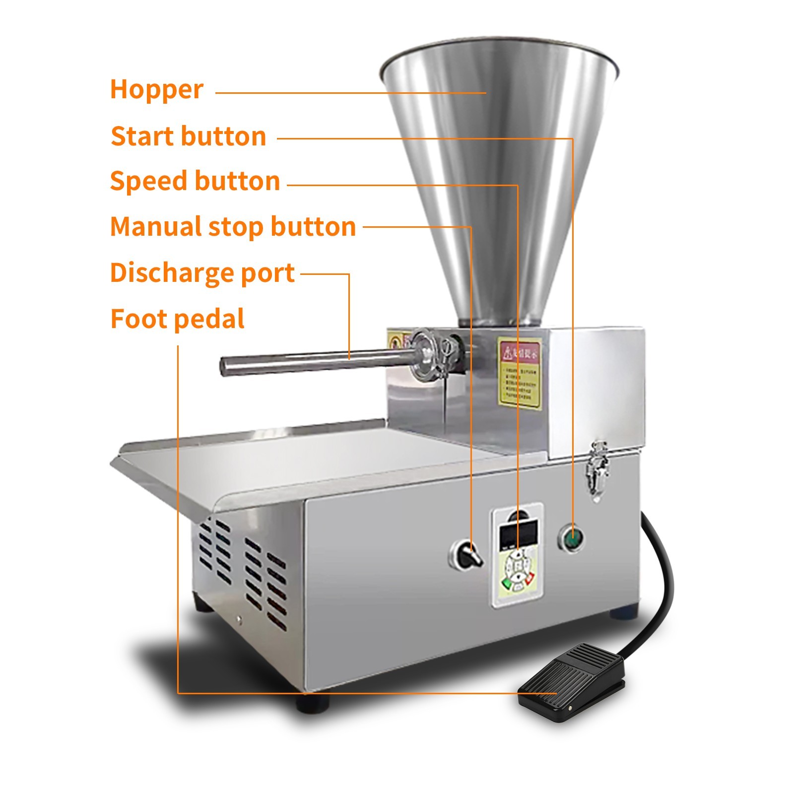 Kolice Commercial Automatic Sausage Stuffing Machine,Meat Filling Machine 4 Tube