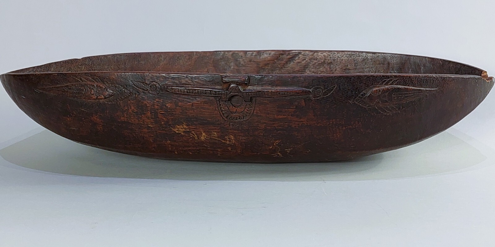NEW GUINEA TAMI ISLAND, SIASSI, IRON WOOD BOWL