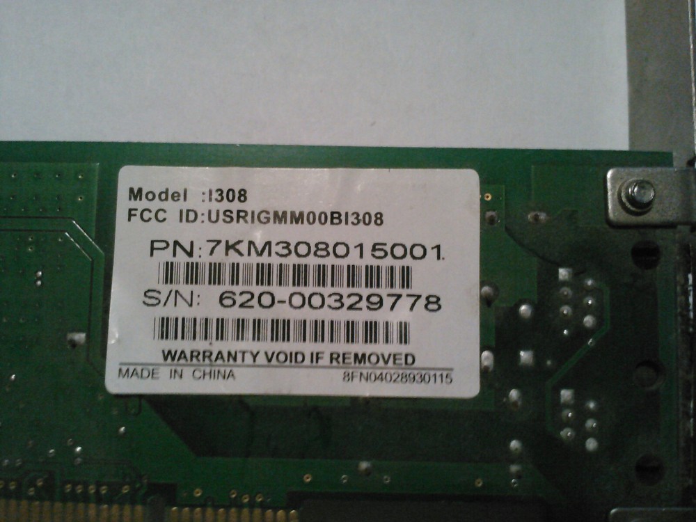 USRobotics I308 Agere Systems PCI-SV92PP Soft Modem TESTED & WORKING