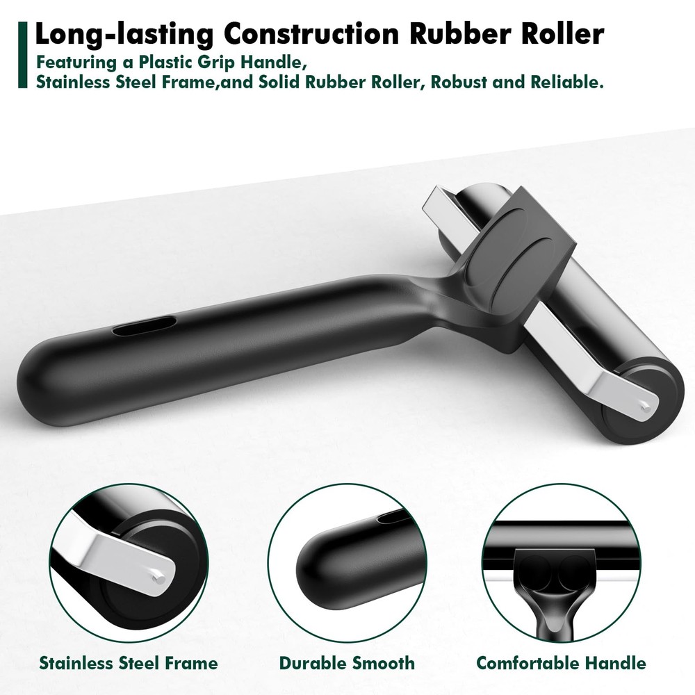4 Inch Rubber Brayer Roller for Printmaking Manual Roller Craft Tool