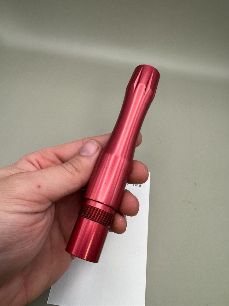 Custom Products Paintball Barrel Back-Gloss Red 693 Bore AC Thread