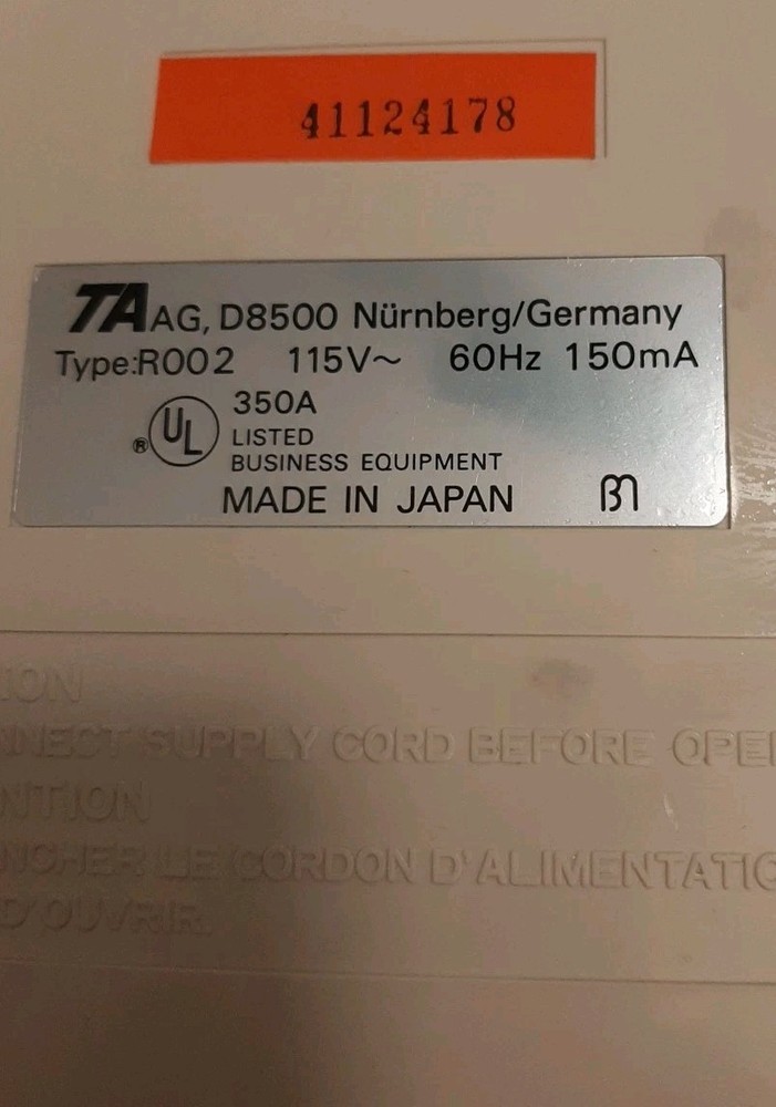 Vintage Adler 12P Calculator 4-Function Printer 1976