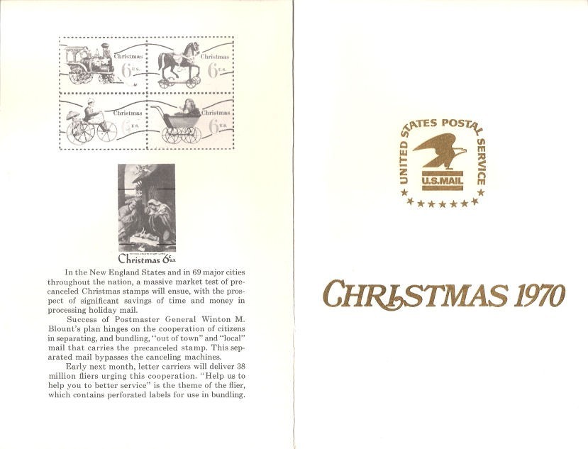 #1414-18-C2 First Day Ceremony Program 6c Christmas Stamps w/FDC