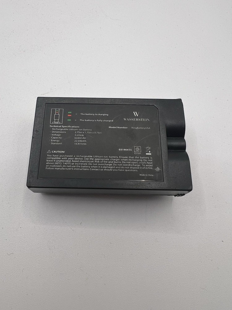 Wasserstein Battery for Ring Doorbell