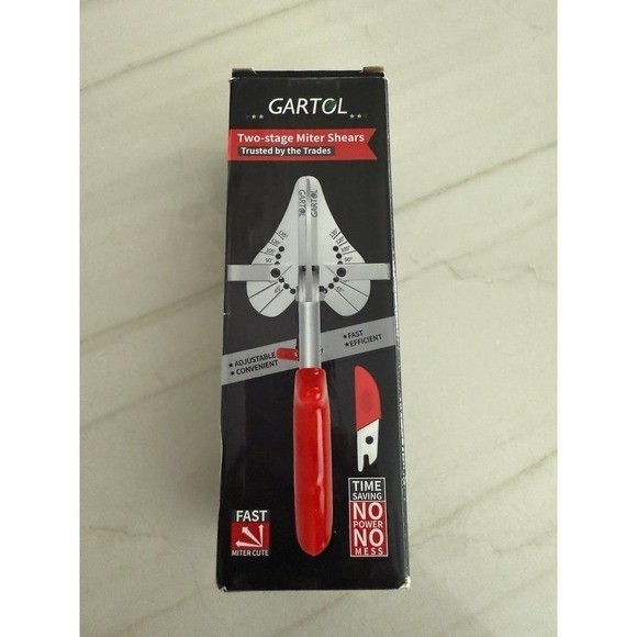 GARTOL Ratchet Miter Shears for Angular Cutting Molding Crafting