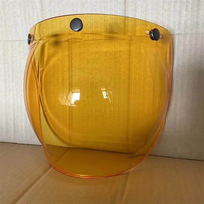 3/4 Open Face Flip Up Open Face Bubble Visor Windshield High Strength Pc Lens