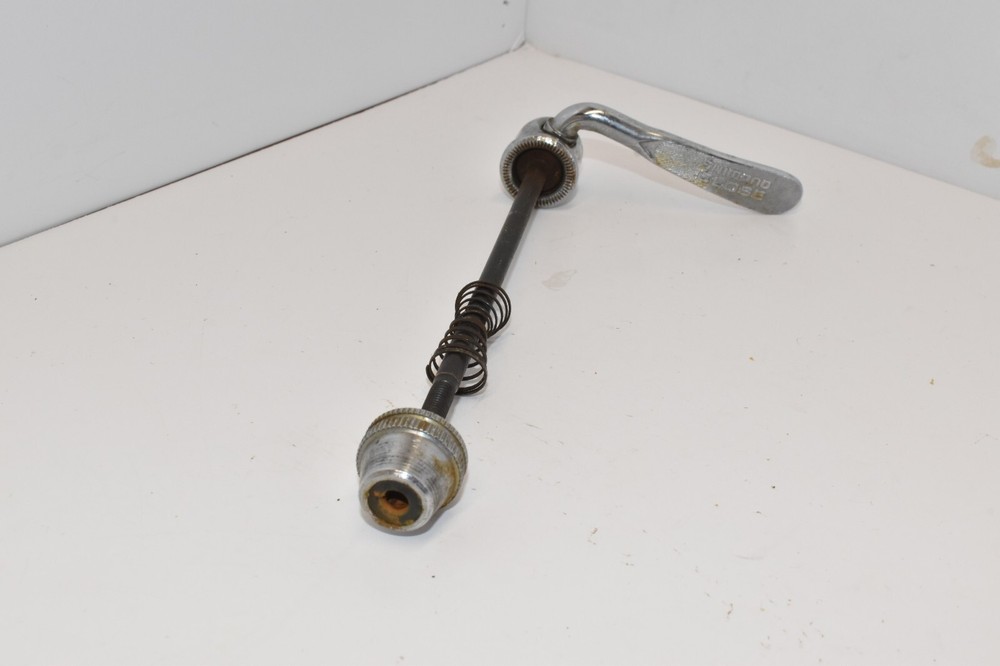 Shimano Vintage Quick Release Skewer Silver Open & Close