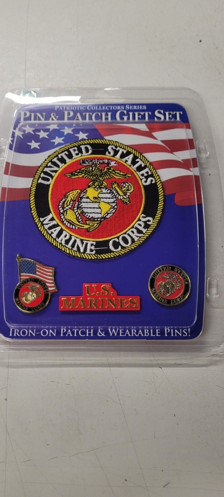 U.S. MARINES PATCH AND PIN SET