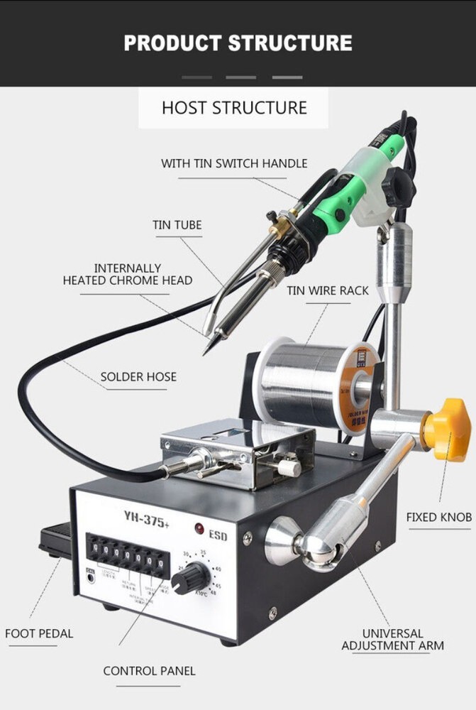 YH-375C Automatic Soldering Machine Circuit Board Wick Welding Machine
