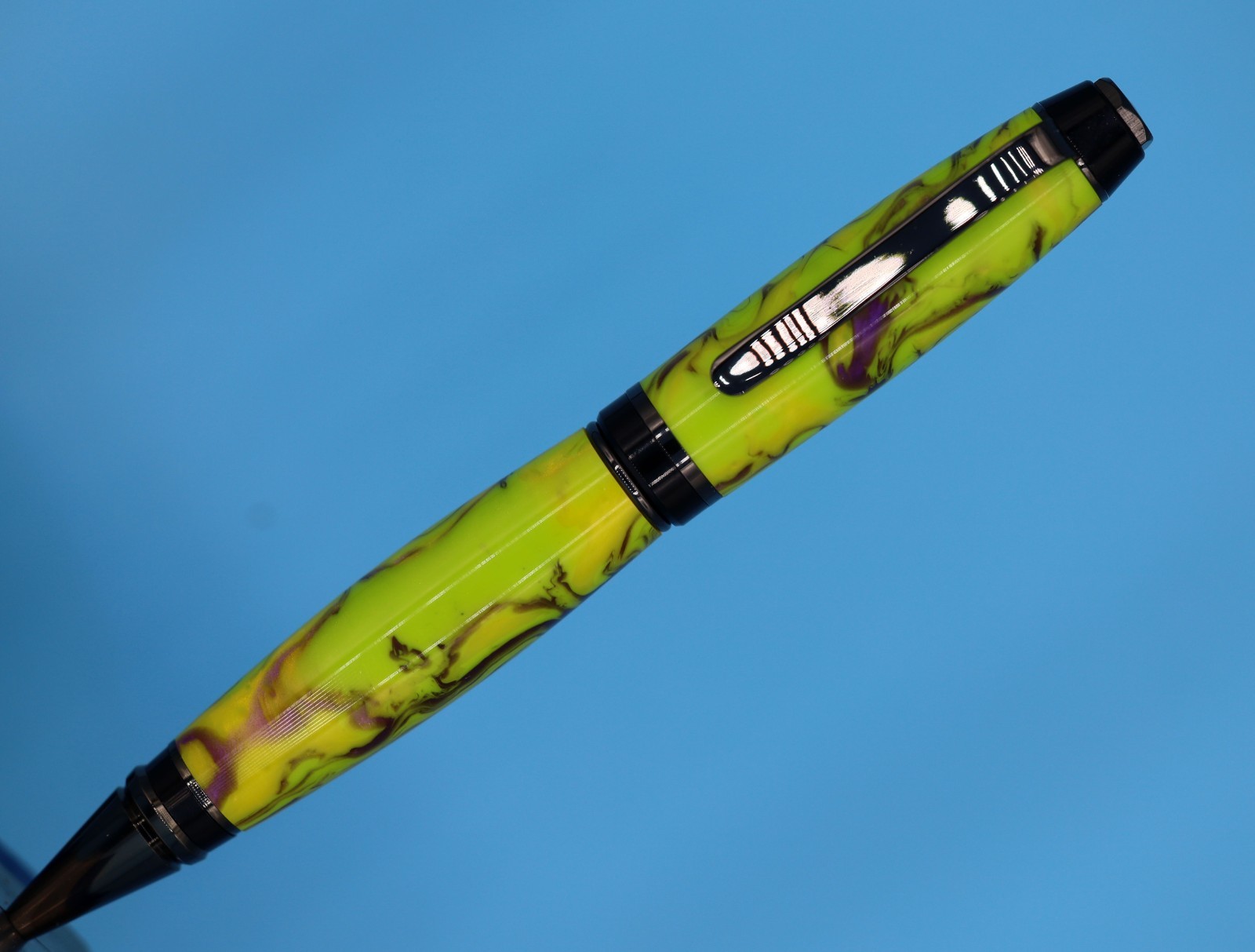 Classic Handmade Cigar Ballpoint Pen – Gunmetal with Goosebumps Color #112