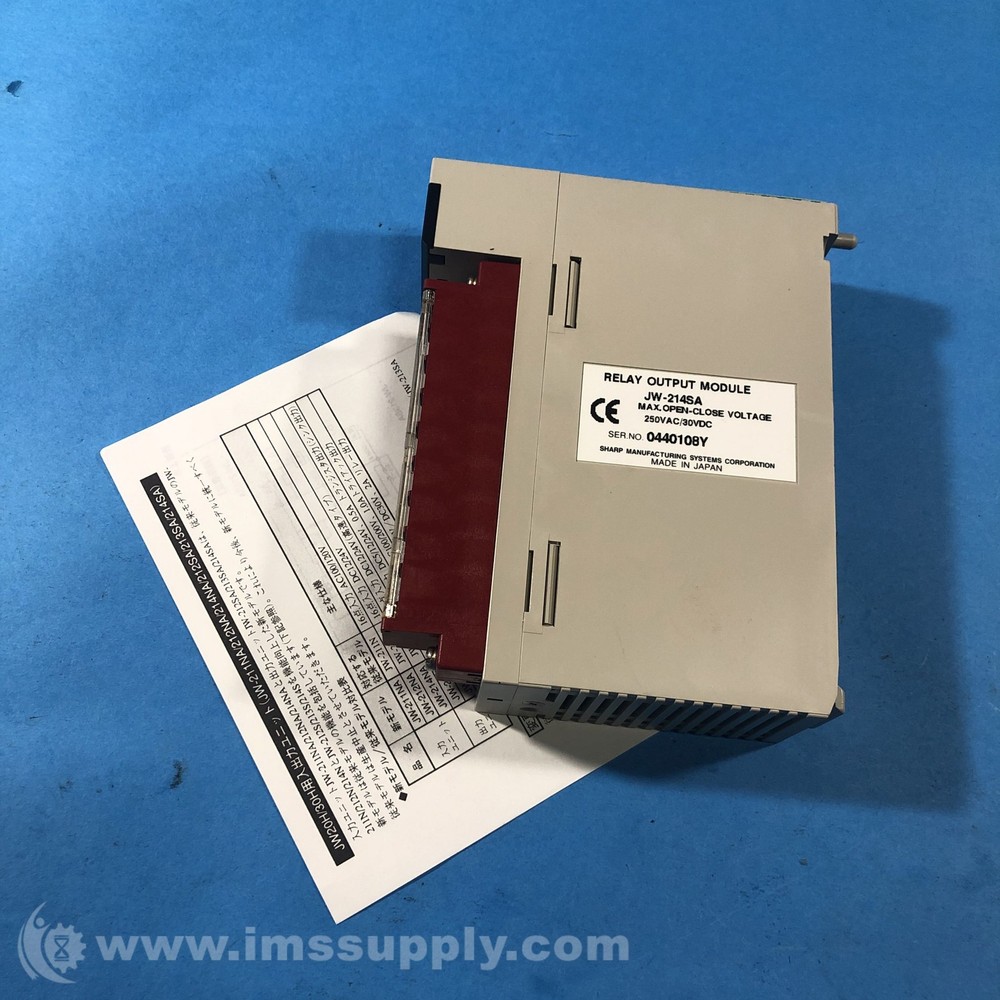 Sharp JW-214SA Relay Output Module FNIP