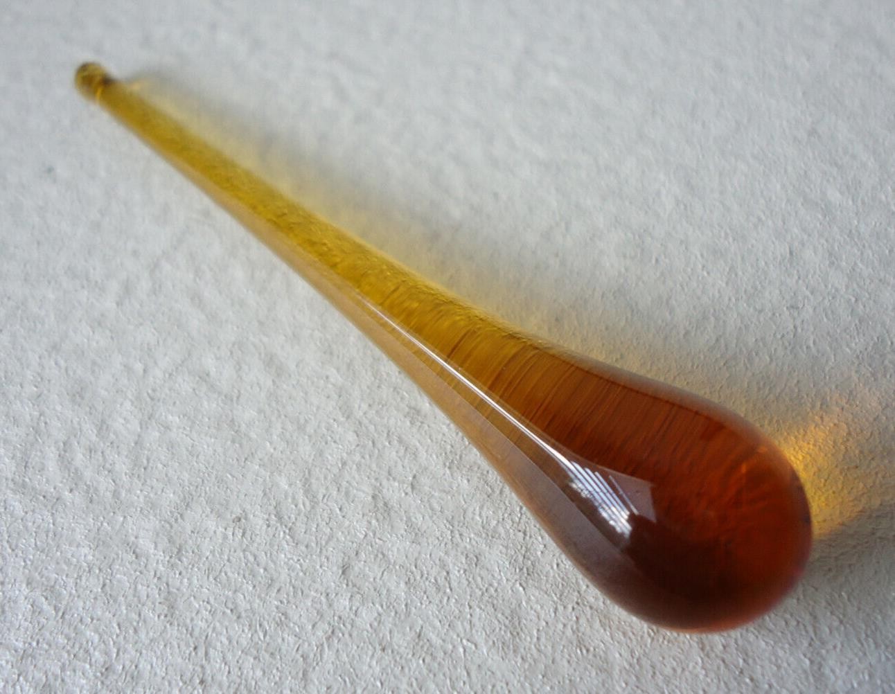 Vintage Amber Glass Medicine Dropper