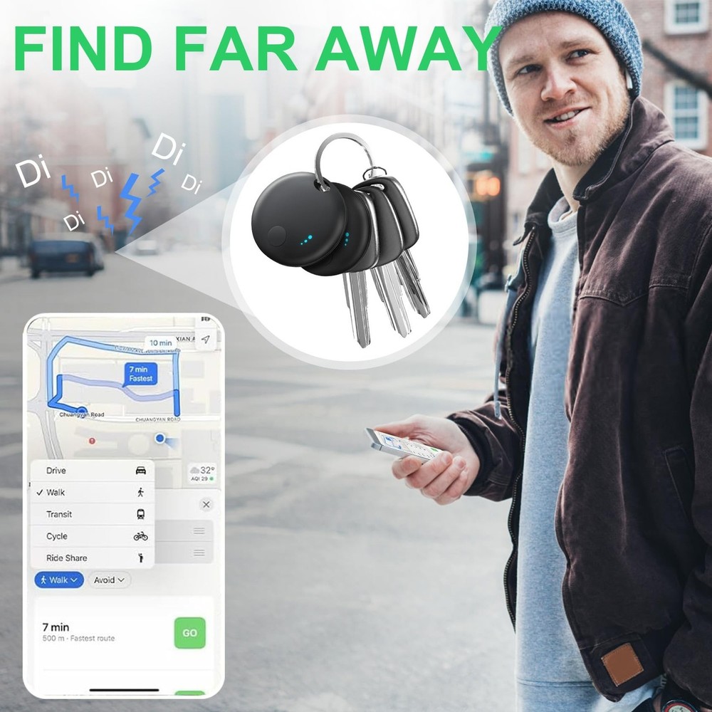 Tracker Tag 4 Packs Bluetooth Tracker, Smart Tag Locator Tracking D... Fast Ship