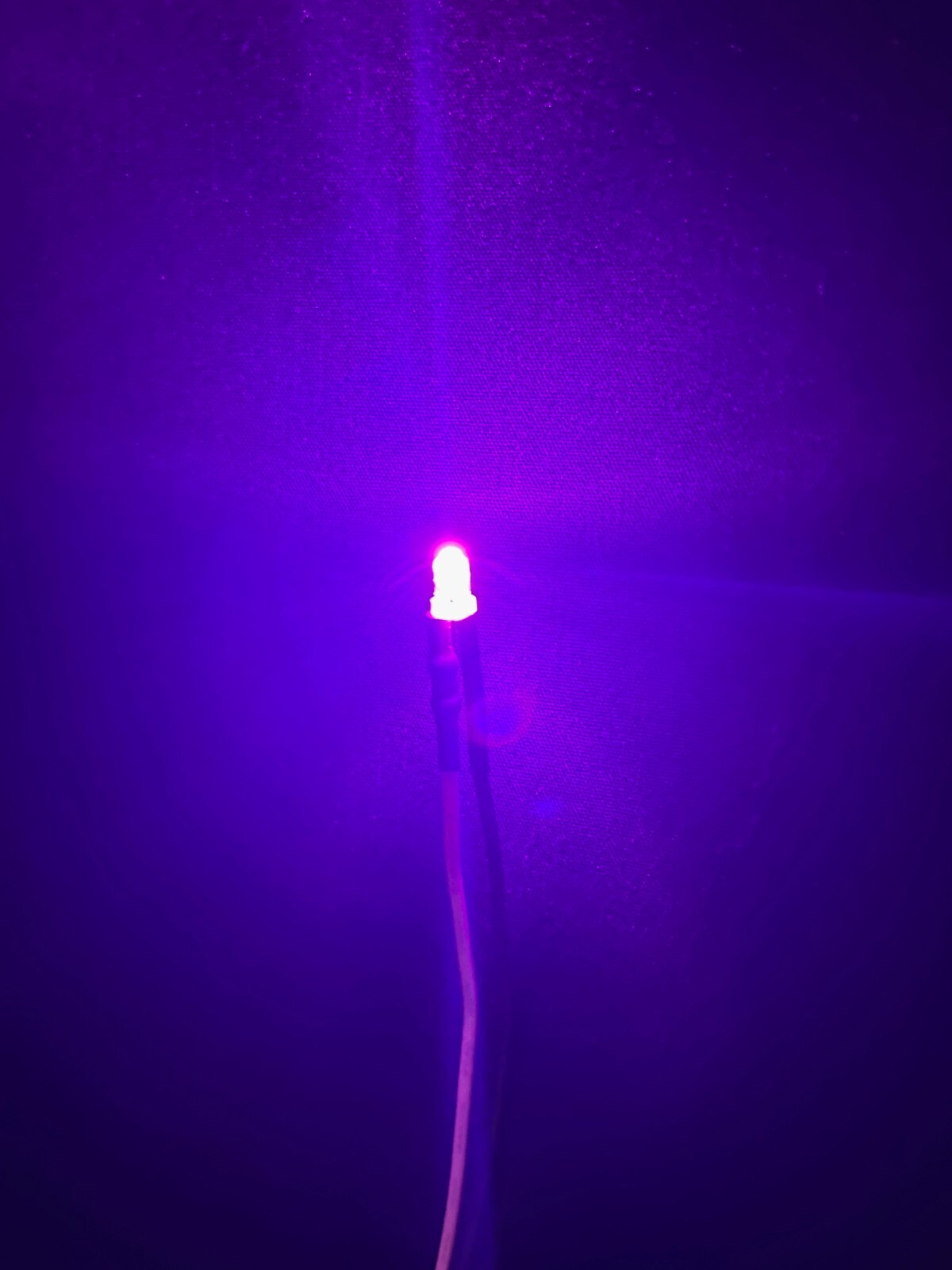 Prewired Single LED Light Assembly with on/off Switch & 3 Volt Battery Connector