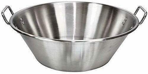 Cazo Grande Para Carnitas Extra Large 16x7" inch Stainless Steel Heavy Duty A...