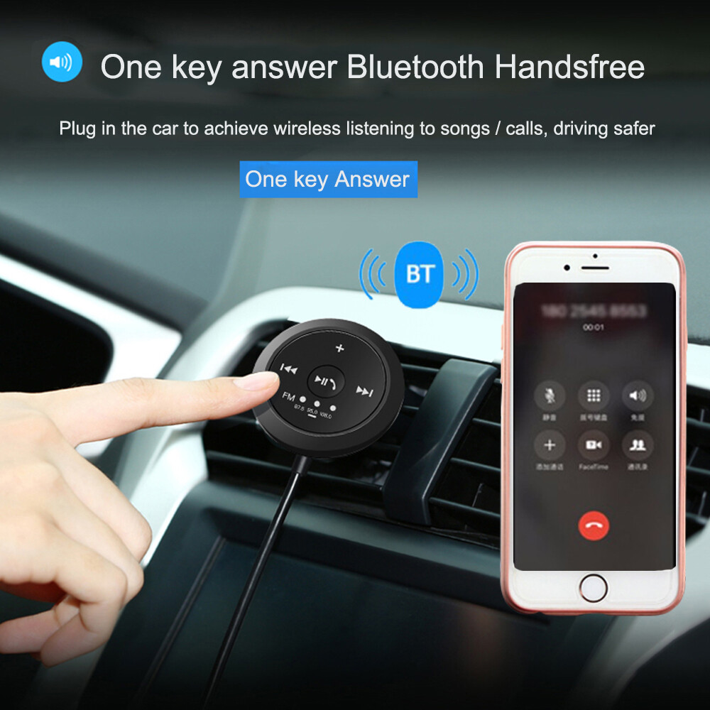 Bluetooth Wireless Receiver FM Transmitter USB Plug Adapter For Car Stereo Audio