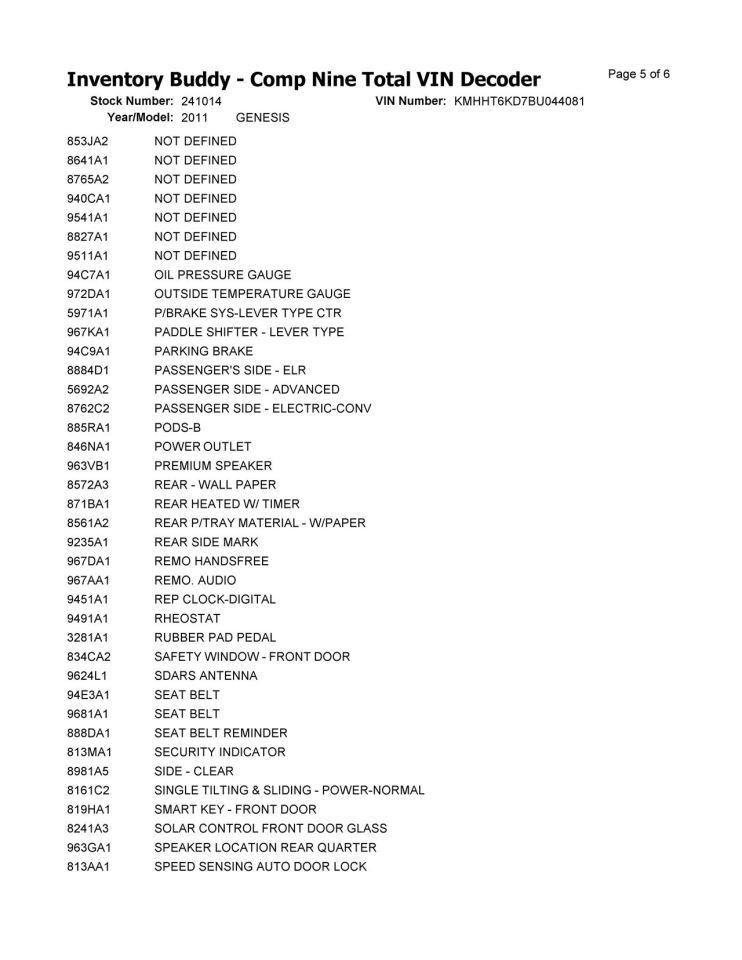 Display Screen w/ Navigation Upper Fits 09-12 Genesis 3660631