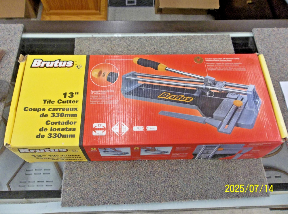 NEW - BRUTUS 13" TILE CUTTER 13000