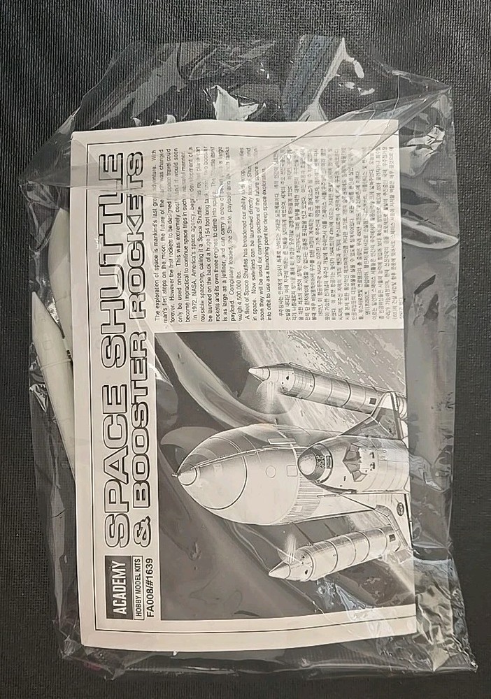 ACADEMY SPACE SHUTTLE AND BOOSTER ROCKETS 1/288 MODEL KIT Opened Complete!