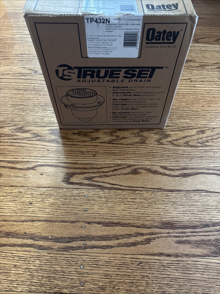 True Set Adjustable PVC Drain TP432N 4”