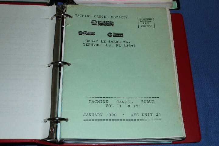 Machine Cancel Society Forum Journal HUGE offer various BlueLakeStamps Useful!