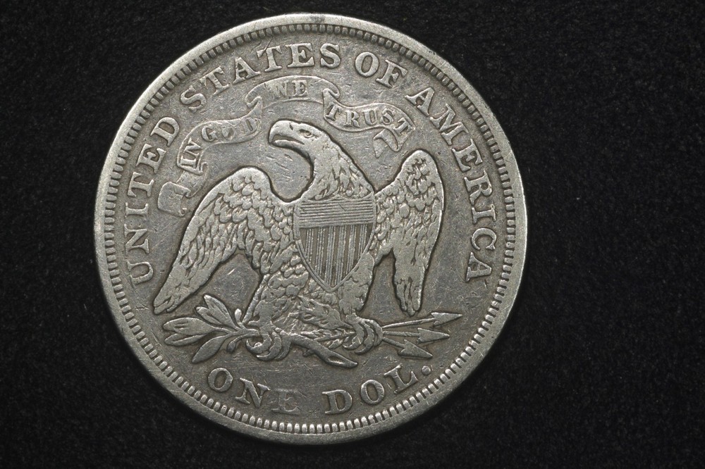 1871 Seated Liberty Dollar, Fine