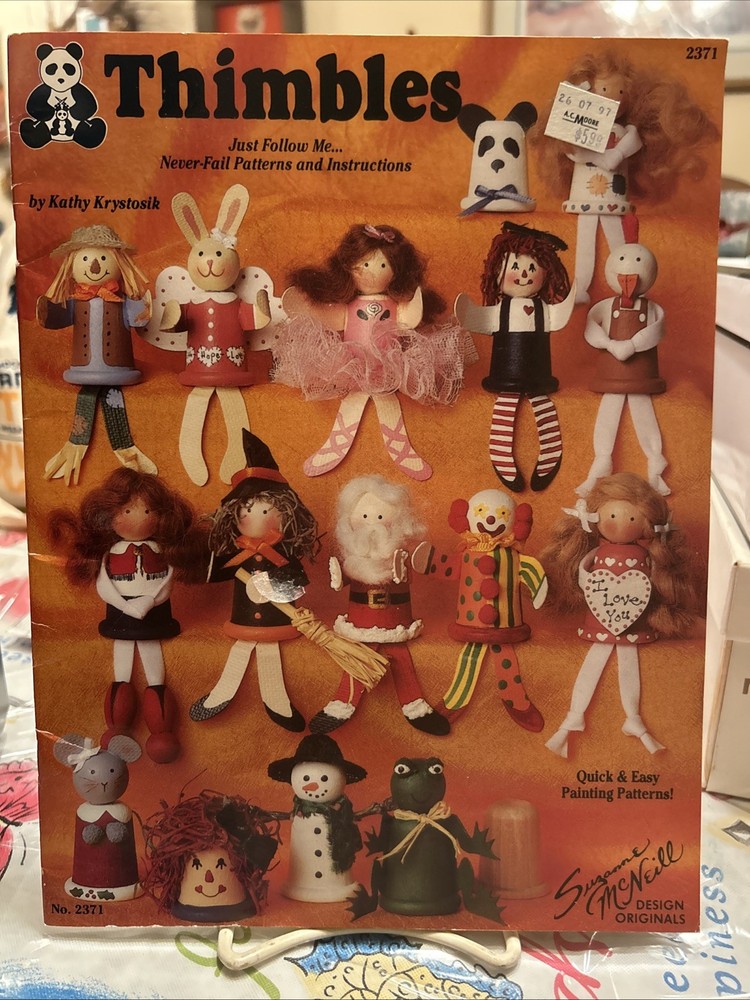 Thimbles Susan McNeill Quick & easy Patterns Witch Holidays People Animals Frog