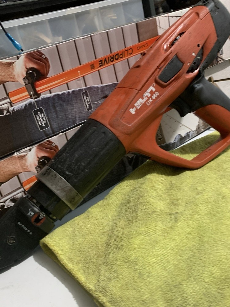 Hilti DX460 Powder Actuated Tool Used