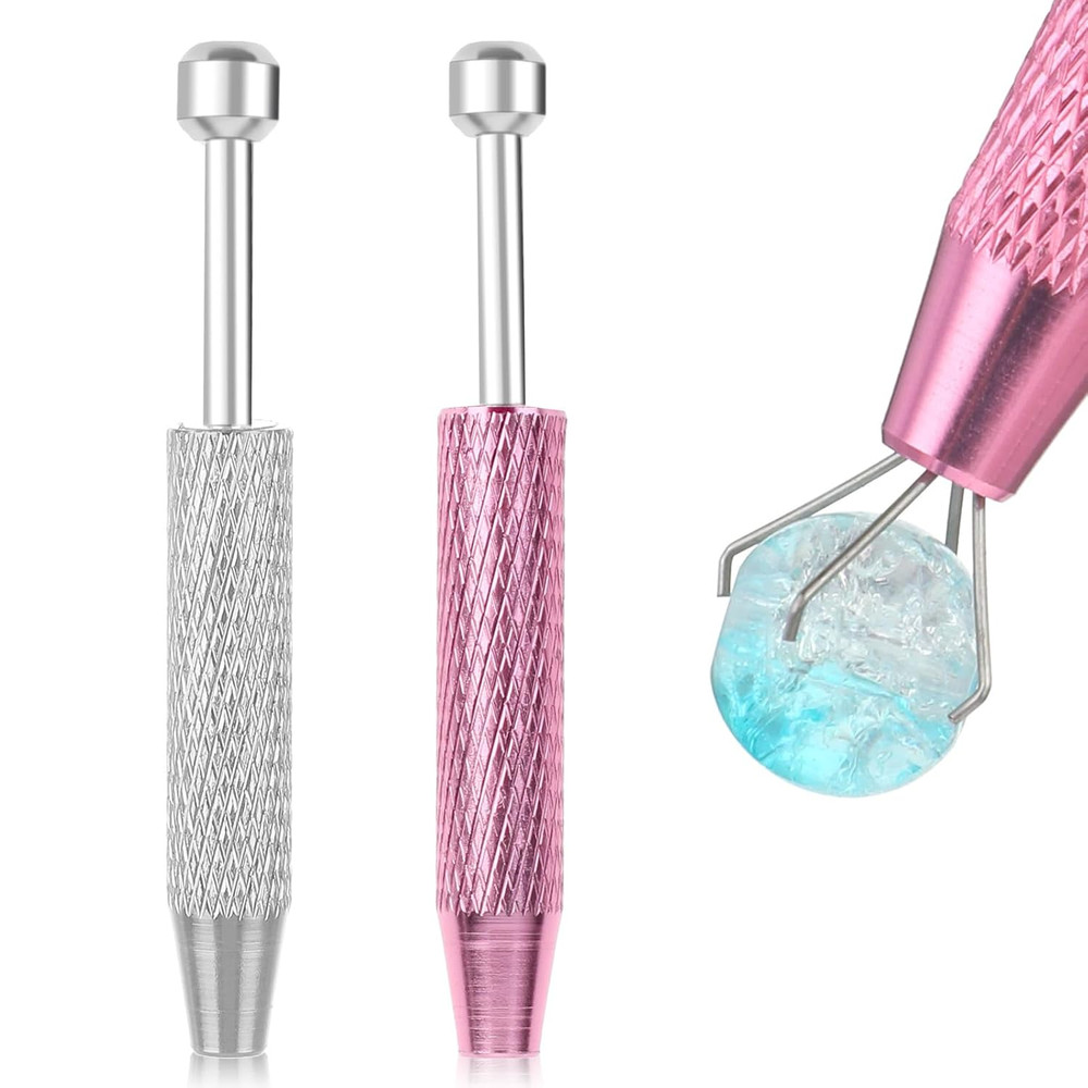 2 Pcs Piercing Ball Grabber Tool, Piercing Changing Tools 4-Claw Pick up Pier...
